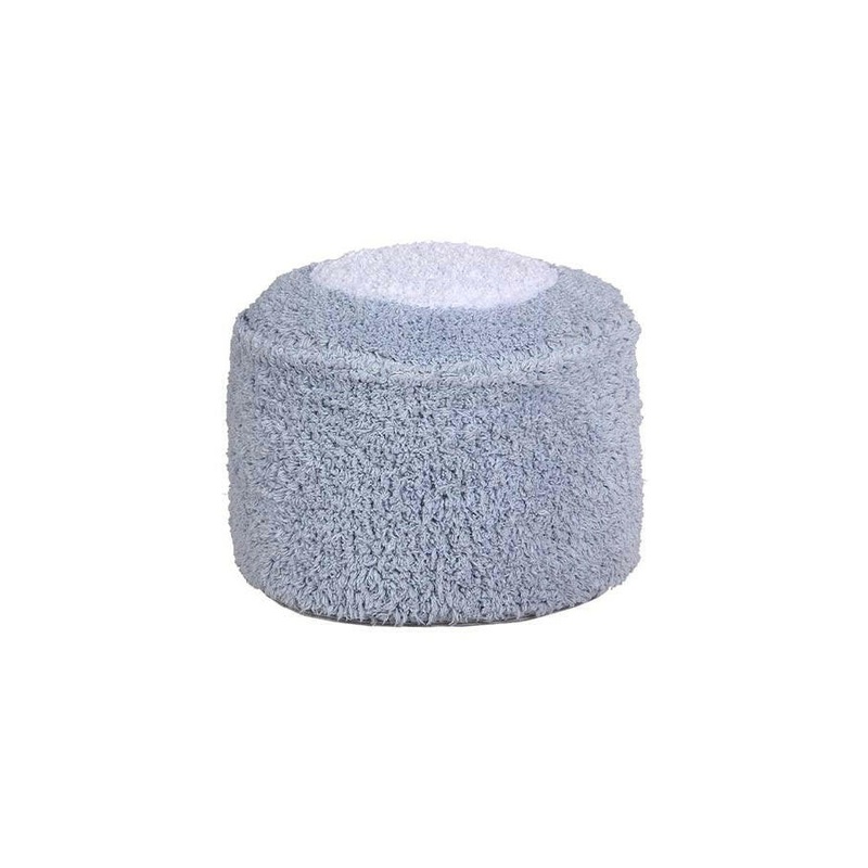 POUF MARSHMALLOW ROUND LIGHT BLUE
