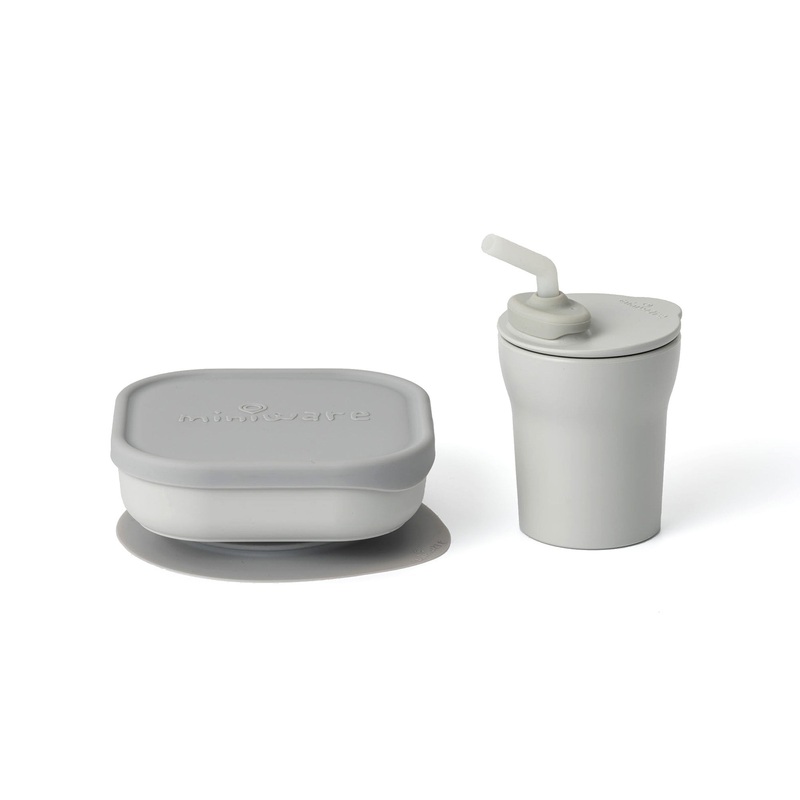 Sip & Snack: All Stages Cup and Bowl Set – Dove Grey