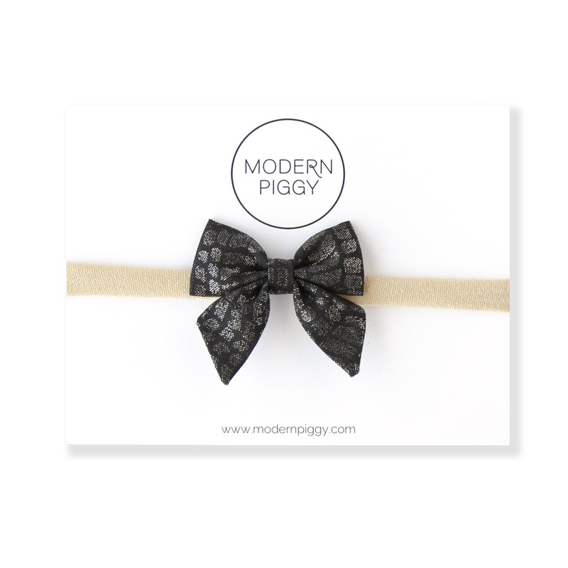 Snake Skin | Mini Piggy Bow|Alligator Clip|Nylon Headband