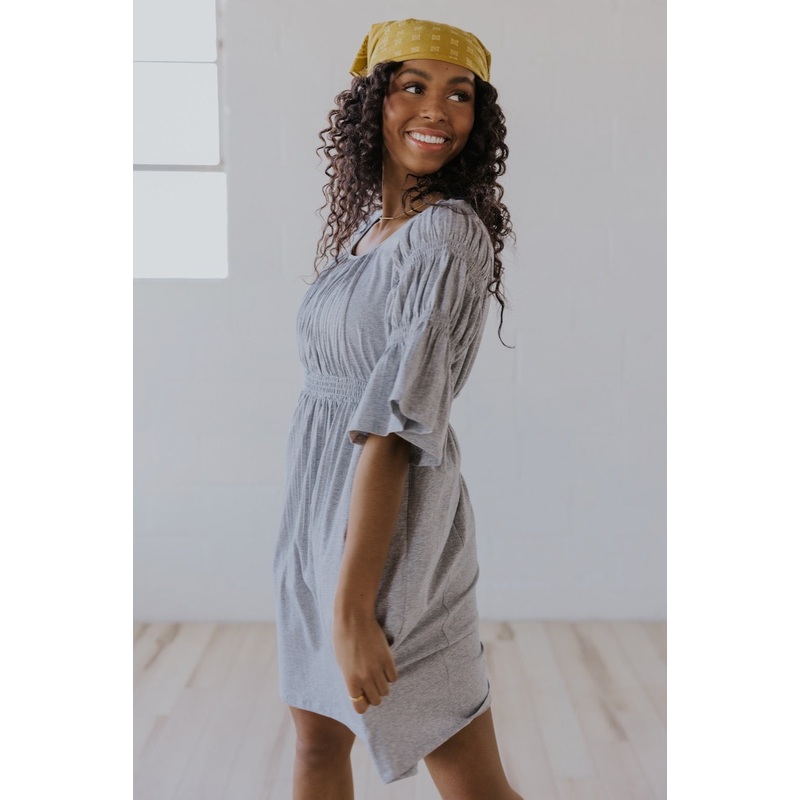 The Paisley MOM Dress|Gray|Linen|White|XXS|XS|S|M|L|XL|XXL|XXXL
