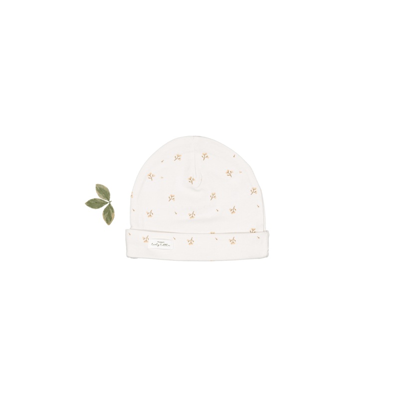 The Printed Hat – Tan Blossom|0-3m|3-6m|6-12m|12-36m