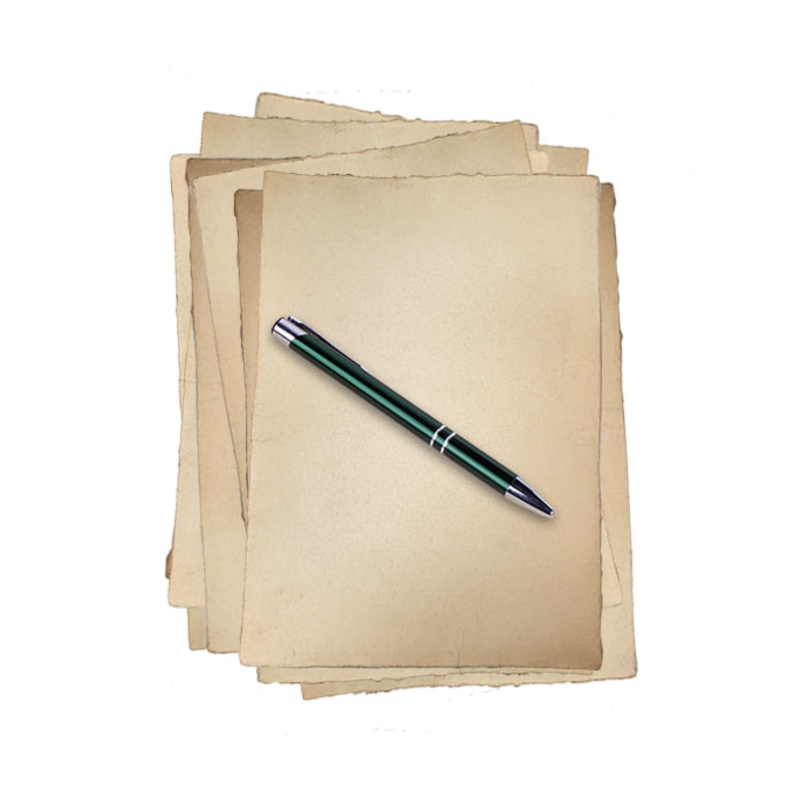 A5 (125GSM) Antique 50 Sheet Pack Handmade Hemp Paper
