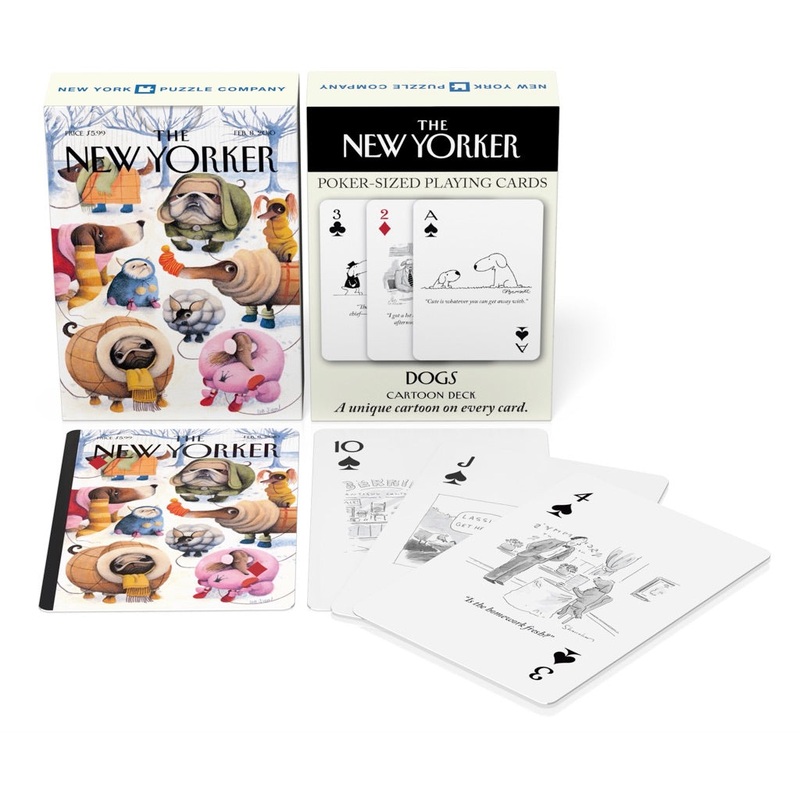 Dog Cartoons Playing Cards