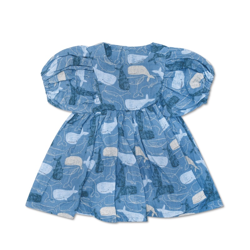 Dress with Puff Sleeves – Whale Tales
