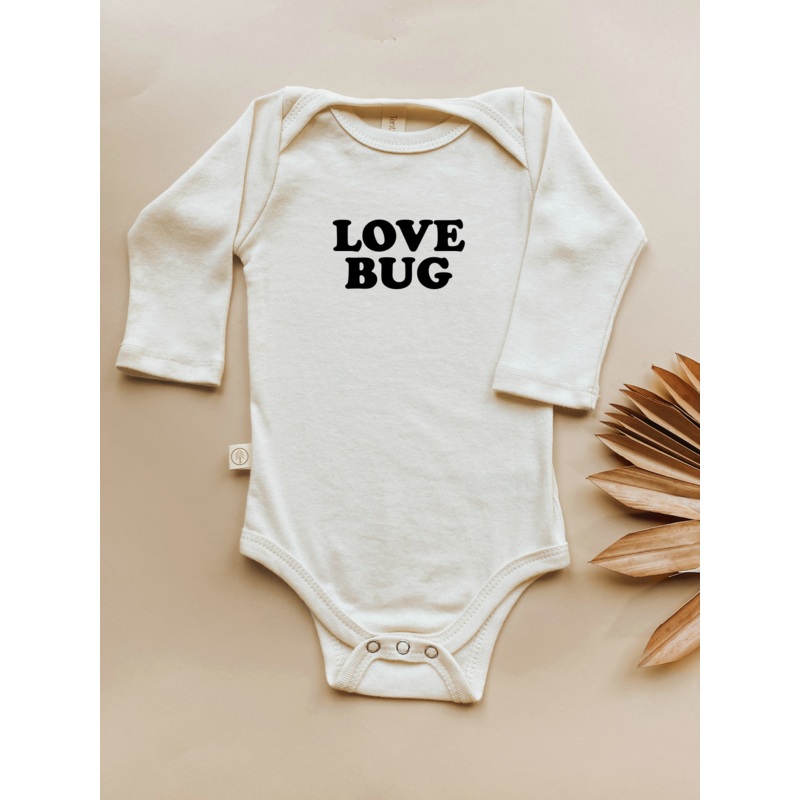 Love Bug – Long Sleeve Organic Cotton Bodysuit