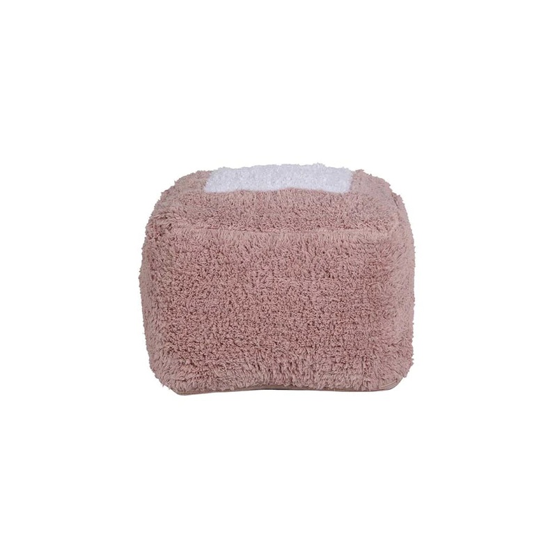 POUF MARSHMALLOW SQUARE VINTAGE NUDE