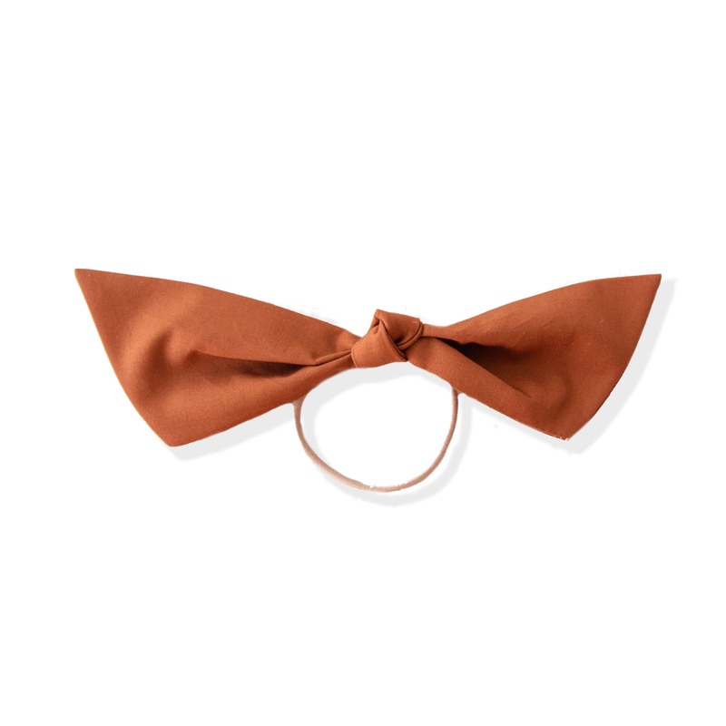 Raw Sienna | Modern Knot|Beige Elastic|Black Elastic