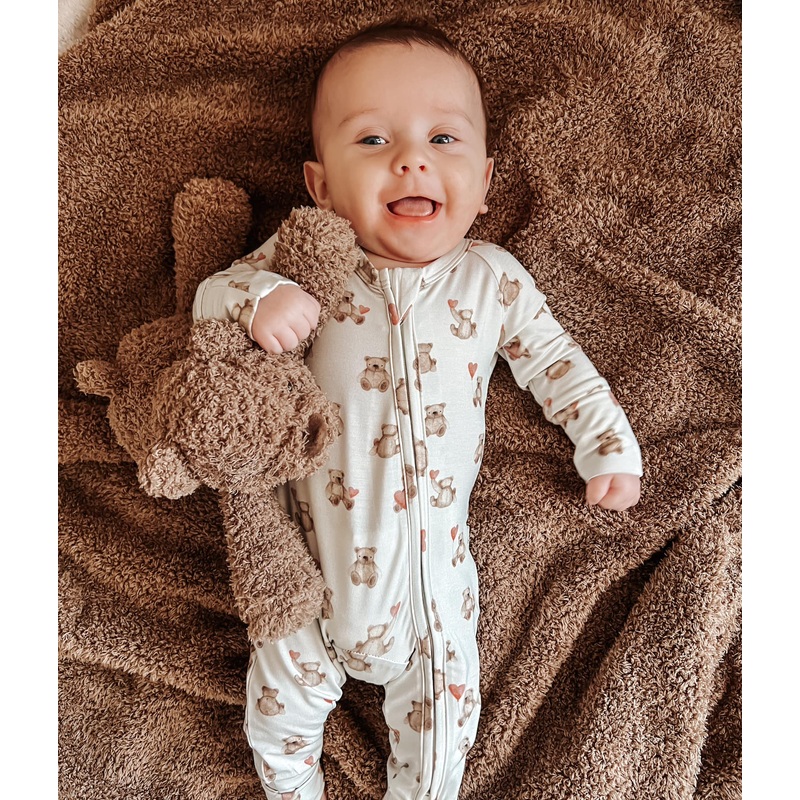 Teddy-Gram Bamboo Zippy Romper