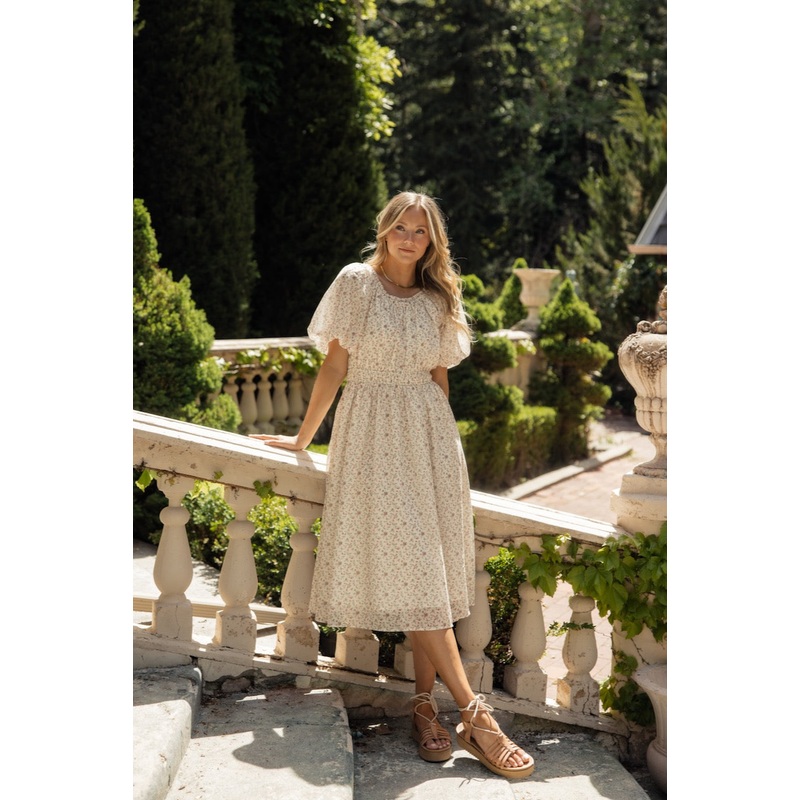 Where I Belong Chiffon Dress|Cornsilk|S|M|L|XL