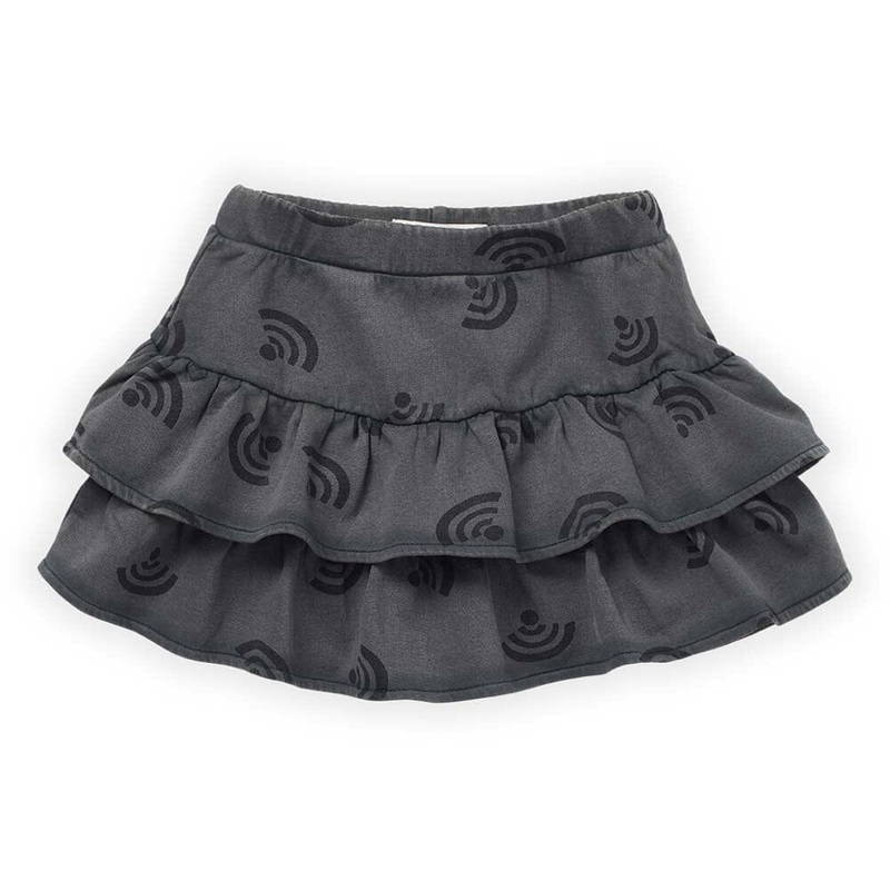 Wifi Print Layer Skirt – Asphalt