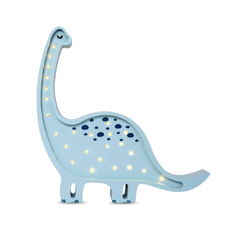 Little Lights Dinosaur Lamp|Prehistoric Blue|Confetti Green|Wood