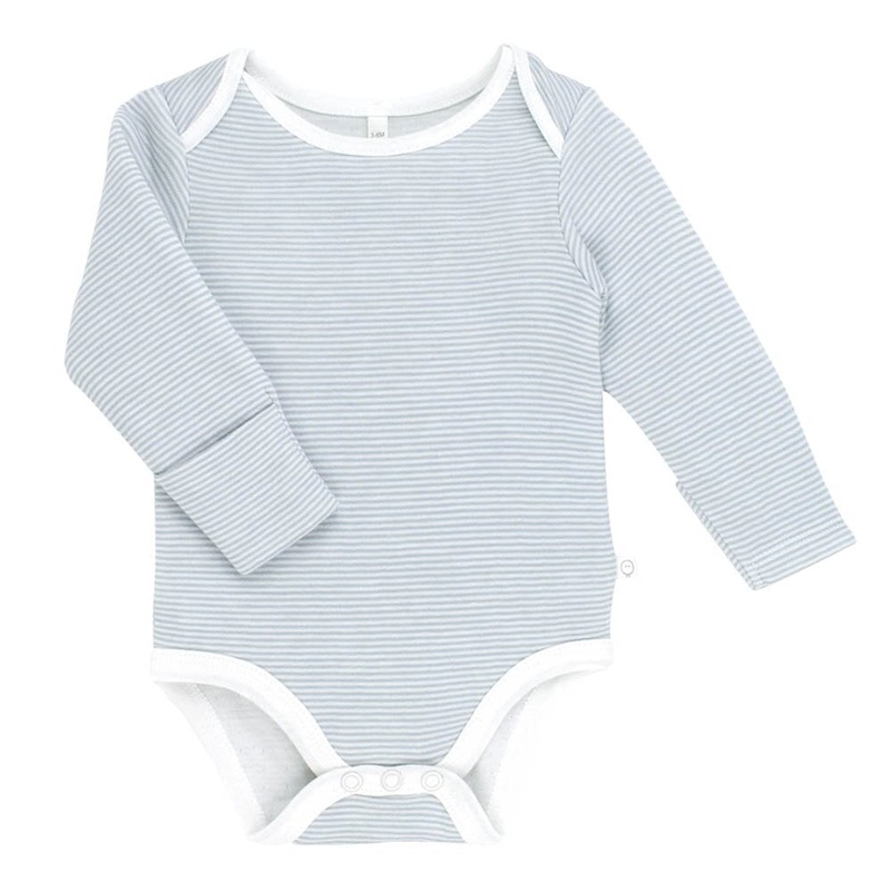 Long Sleeve Bodysuit – Blue Stripe
