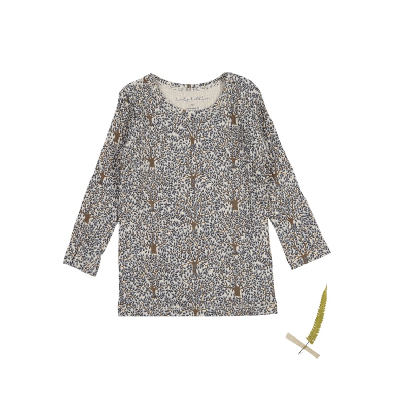 The Printed Long Sleeve Tee – Forest