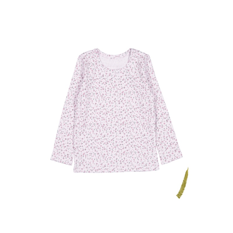 The Printed Long Sleeve Tee – Lilac Bud