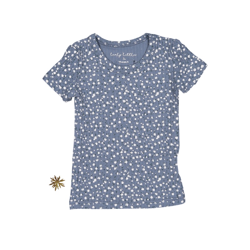 The Printed Short Sleeve Tee – Midnight Bud
