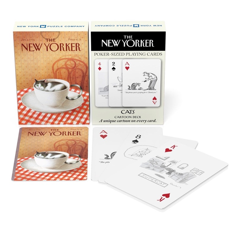 Cat Cartoons Playing Cards