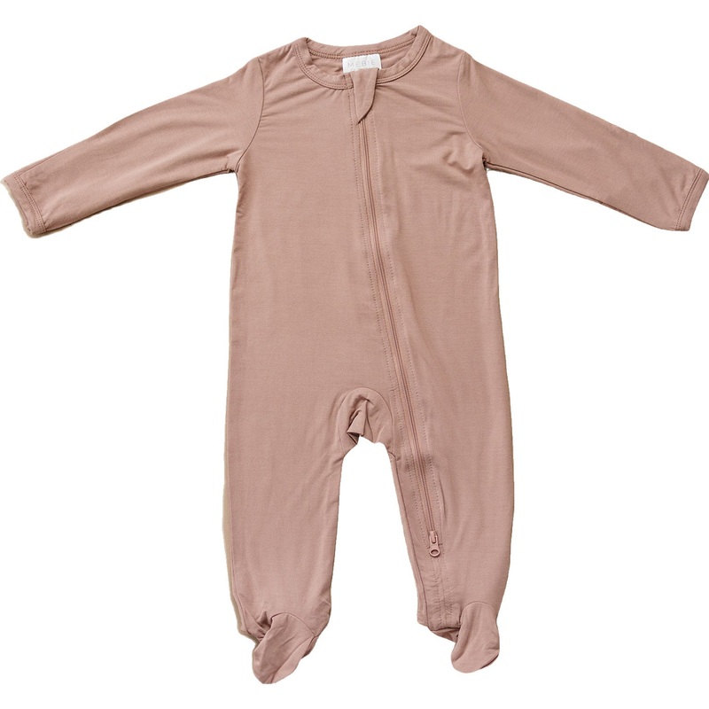 Dusty Rose Bamboo Zipper|NB|0-3|3-6|6-12|12-18