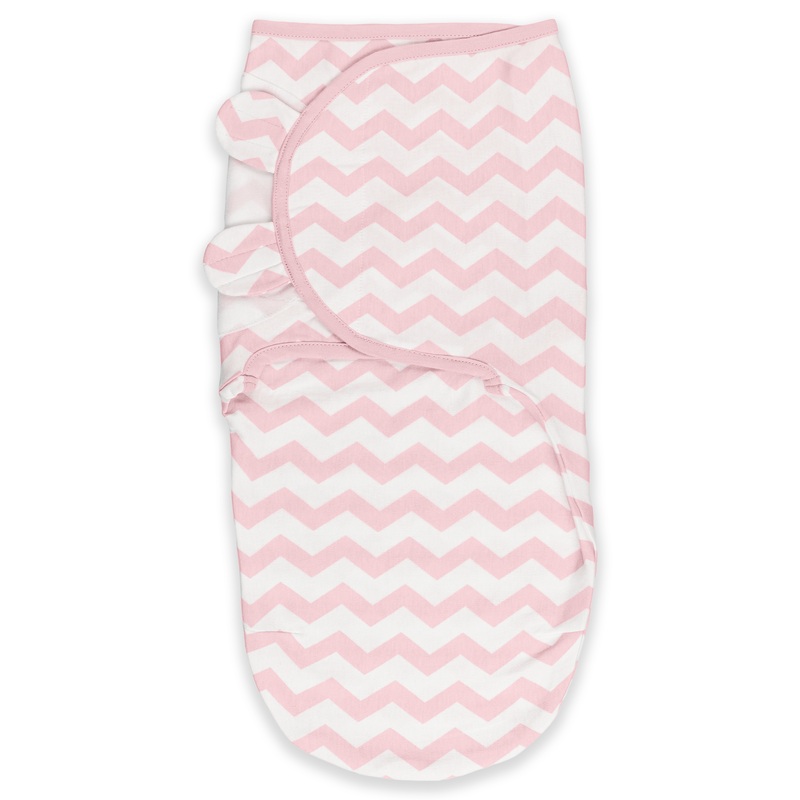 Easy Swaddle Blankets by Comfy Cubs – Pink Chevron, Pack of 1