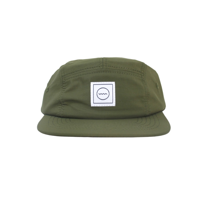 Nylon Five-Panel Hat in Moss|Size 1|Size 2|Size 3|Adult