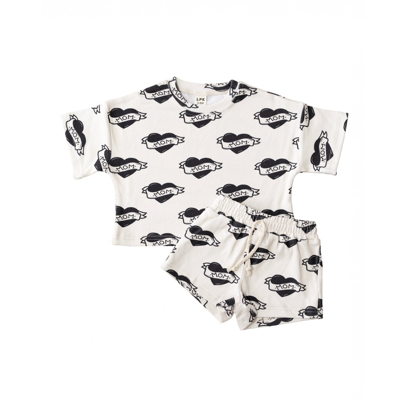 Shorts Set | Mom tattoo|0-3M|3-6M|6-12M|12-18M|18-24M|2T|3T|4T|5T|6-7Y|8-9Y