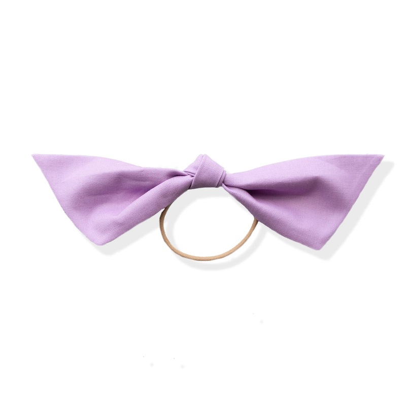 Striking Purple | Modern Knot|Beige Elastic|Black Elastic