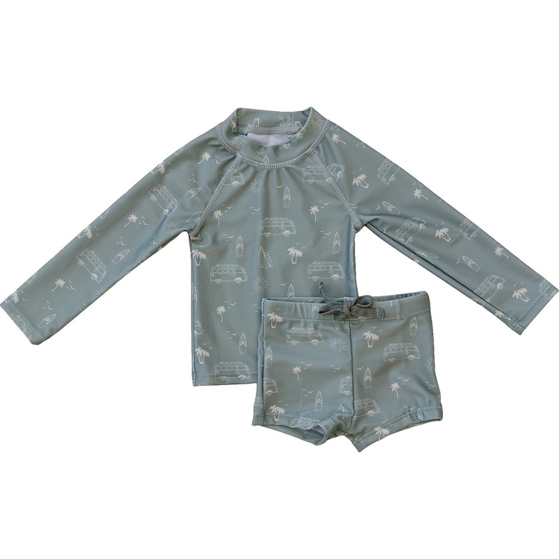 Surfer Long Sleeve Swim Set|0-3|3-6|6-12|18|2T|3T