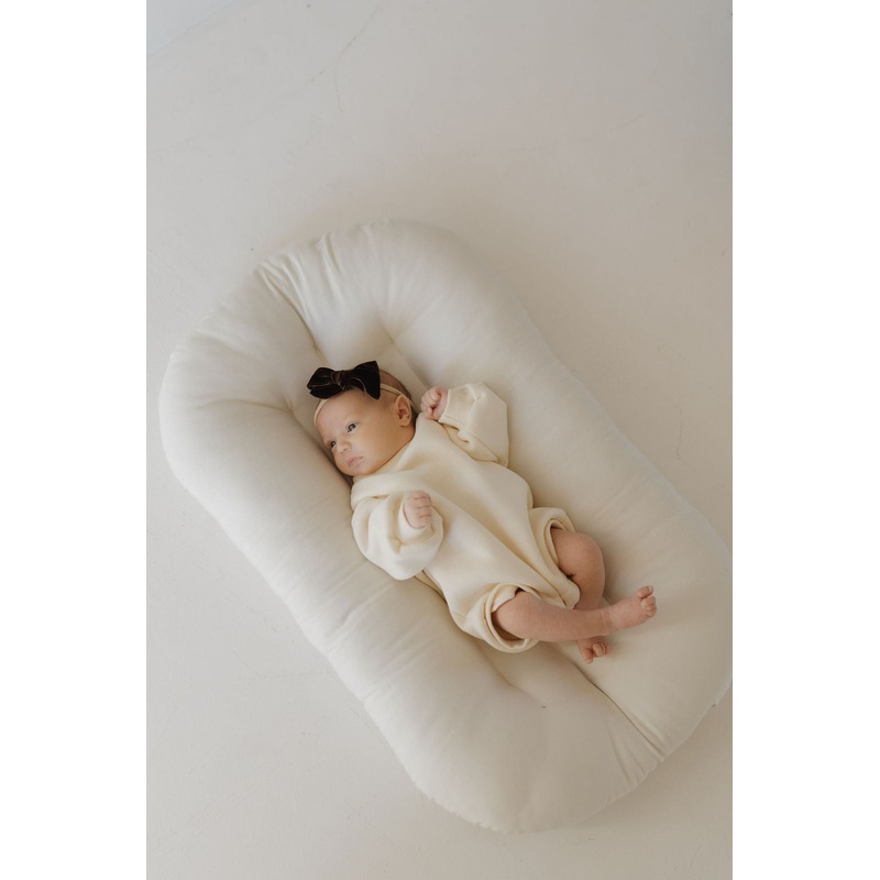 Sweatshirt Romper | Oat|Newborn|0-3 Months|3-6 Months|6-12 Months|12-18 Months|18-24 Months