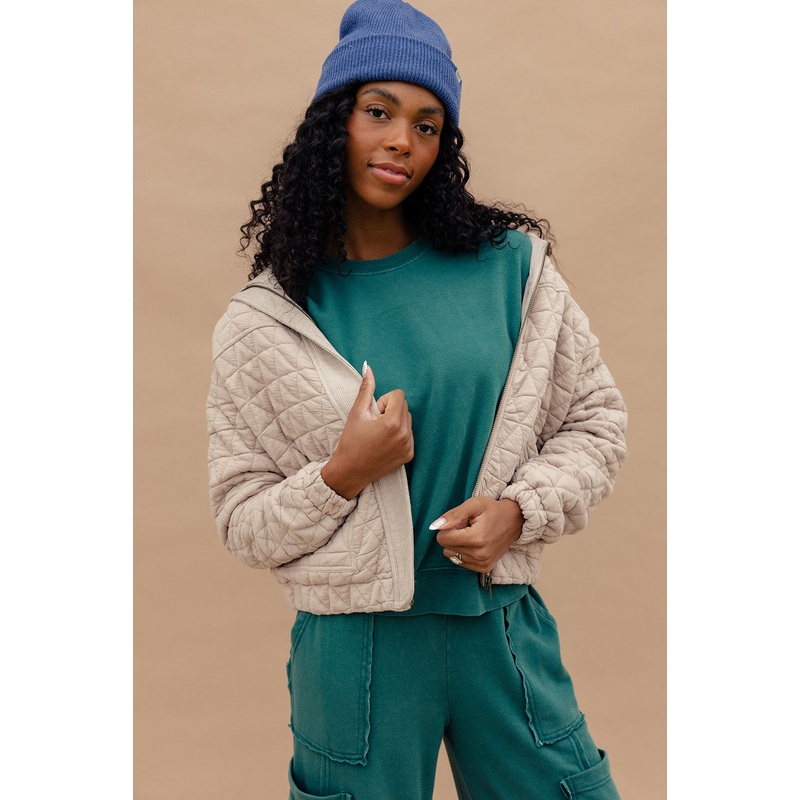 The Walk Home Quilted Jacket|Cornsilk|S|M|L