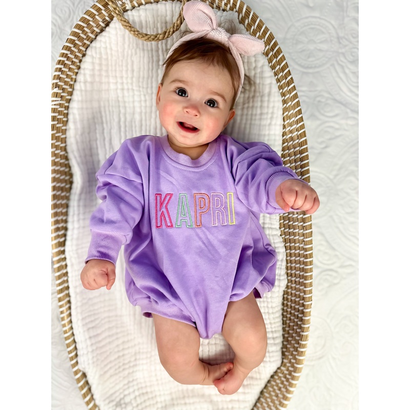 Custom Embroidered Sweatshirt – Romper or Crewneck