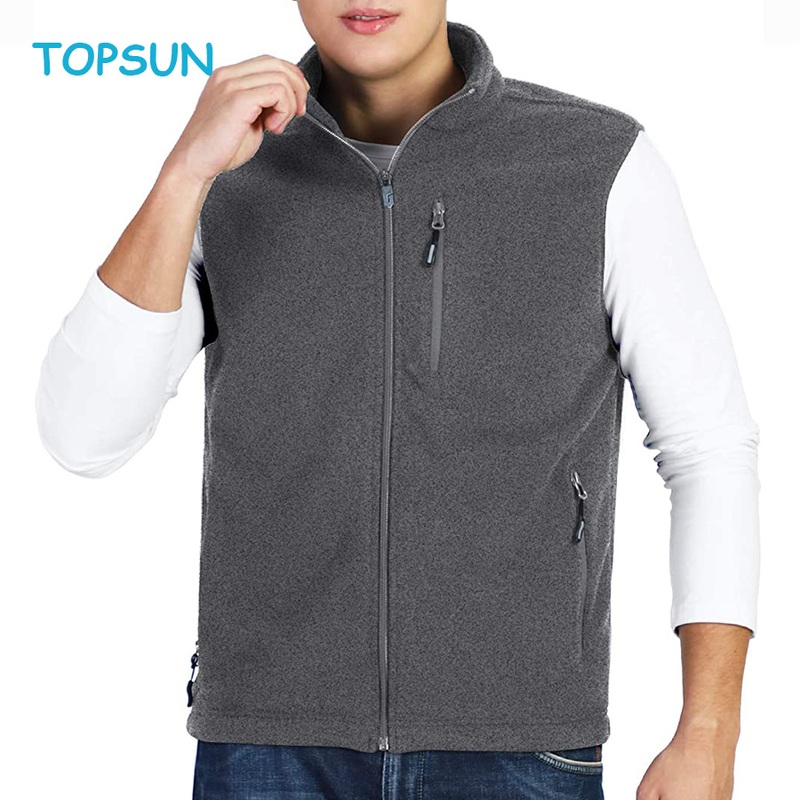 Men S Full-Zip Lightweight Polar Fleece Vest with 5 Pockets Warm Winter Sleeveless Waistcoat – Winter Vest and Sport Vest price