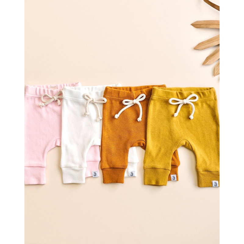 Organic Joggers|Milk|Cinnamon|Pink|Mustard|Latte|Newborn|0-3M|3-6M|6-12M|12-18M