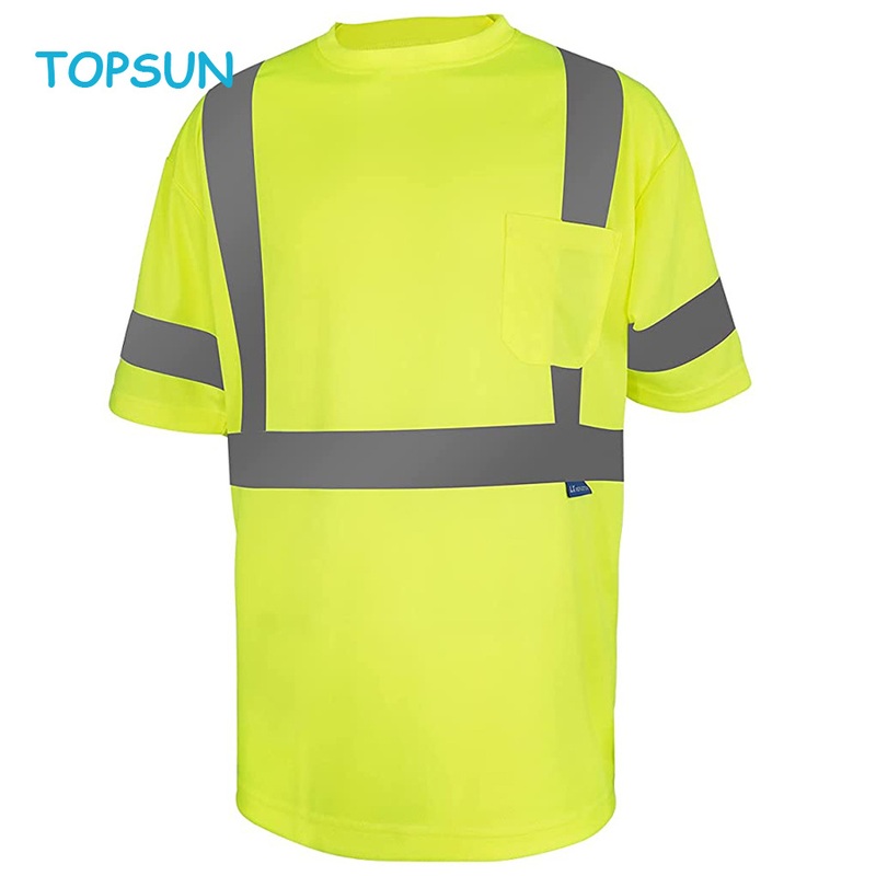Reflective High Visibility Reflective Safety T Shirt Short Sleeve Breathable Fast Dry T Shirt Class 3 – Safery T Shirt and Reflective T Shirt price