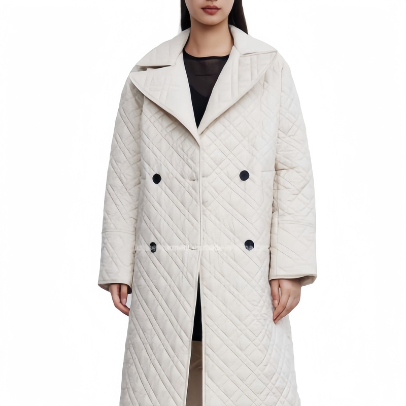 Winter Custom Logo Quilted Long Womens Coat Lightweight Puffer Jackets for Women – Jacket and Coat price