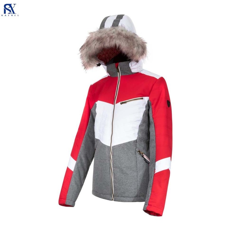 Women Waterproof Short Rain Jacket with Fur Hood Lightweight Windproof Outdoor Coat for Hiking Travel – Womens Jacket and Waterproof Jacket price