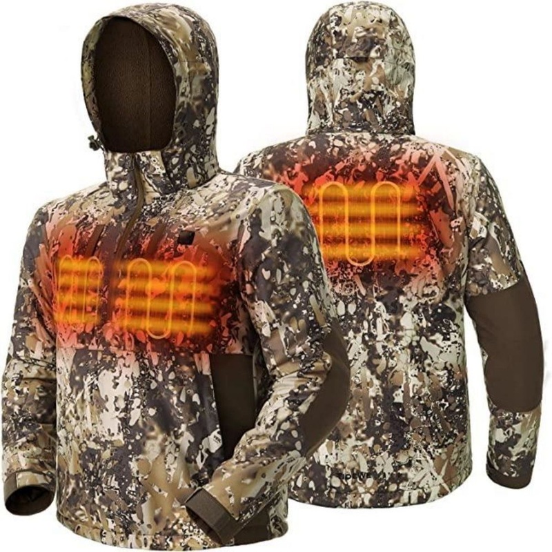 Heated Hunting Jacket with Camouflage Pattern and Scent Control Technology – Heated Clothing and Electric Heated Jackets price