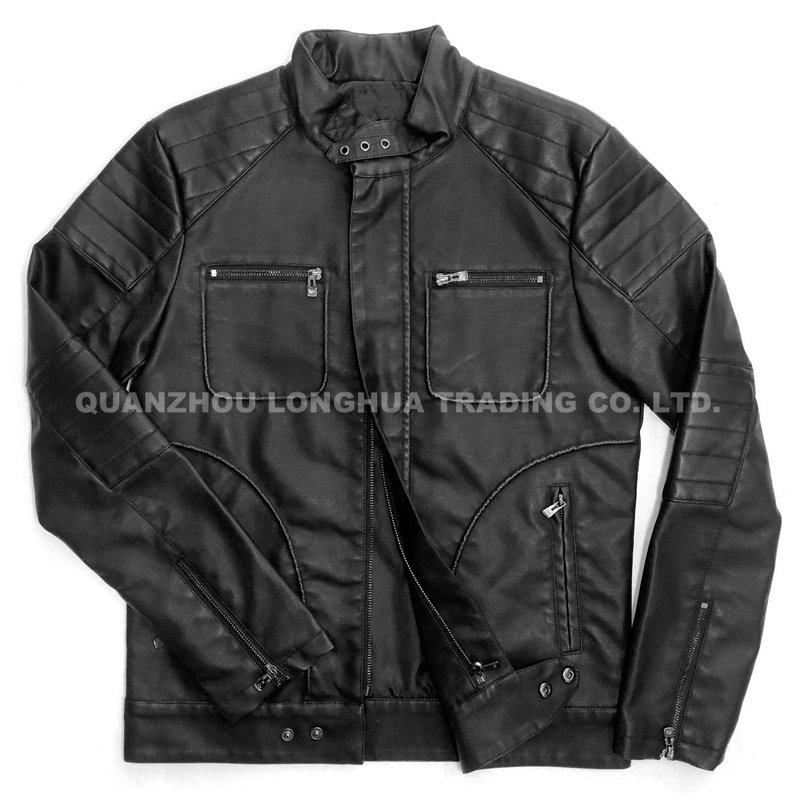 Mens Boys Leather Jacket Winter Apparel Moto Washed PU Jacket Fashion Clothing – PU Jacket and Jacket price