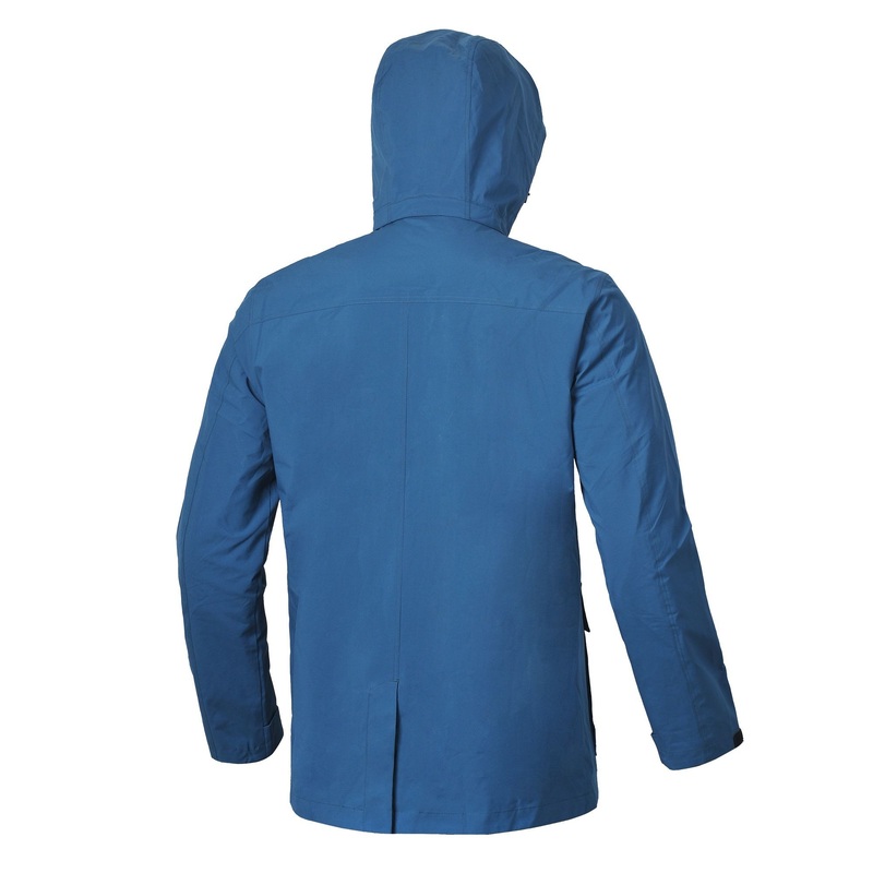 Mens Rain Jacket Blue Waterproof Coat Outdoor Jacket with Detached Hood – Jacket and Jackets price