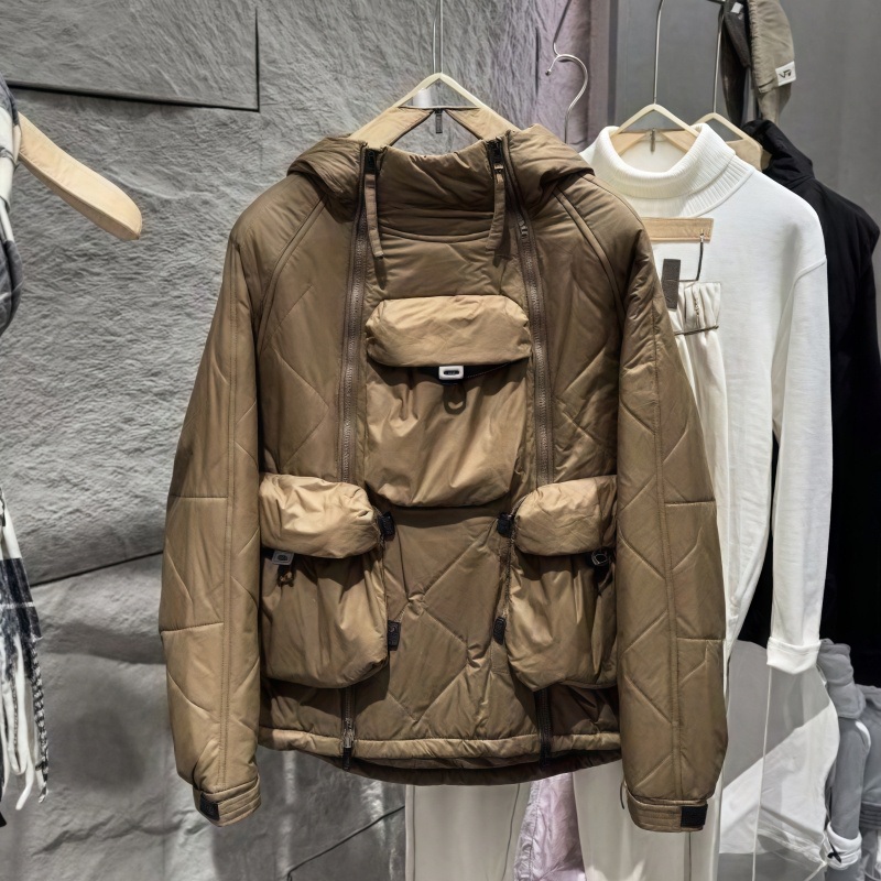 New Design Down Jacket Winter Clothes Customise Logo Outdoor Work Mens Hooded Down Cotton Mens Jacket for Sale – Jacket and Mens Jackets price