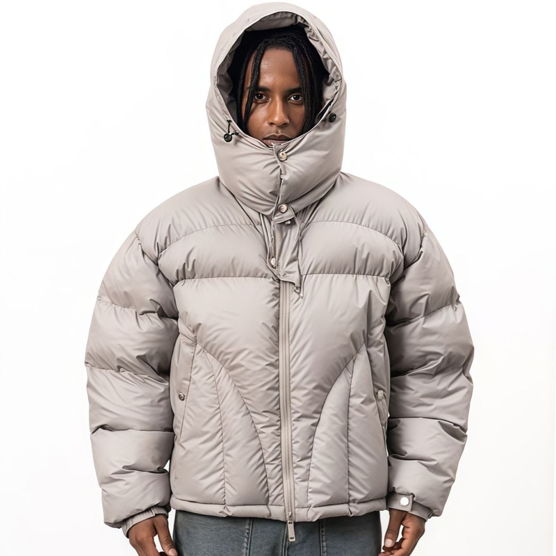 ODM Pudown Hooded Solid Color Casual Mens Puffer Jacket Winter Fashion Coat – Clothing and Clothes price