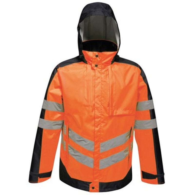 100% Polyester 300d Oxford Winter Warm Seam Sealing Tape Waterproof Two Tone High Visibility Reflective Safety Bomber Parka Jacket – Coat and Jacket price