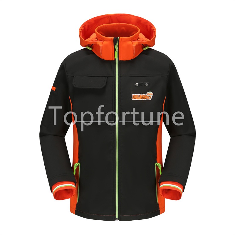 Custom Logo Hybird Detached Hood High Soft Stretched Winter Coat Work Wear Outwear Softshell Jacket – Windbreaker Jacket and Softshell Jacket price