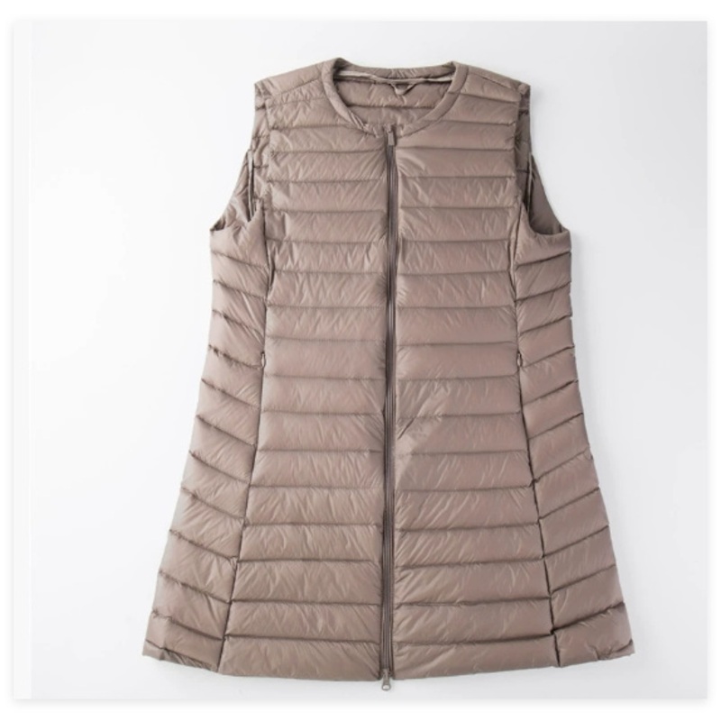 Design Style Sleeveless Down Jacket Solid Color Basic Winter Warm Womens Vest – Basic Jacket and Solid Color price