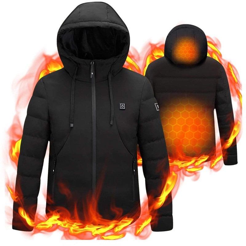 Heat Zones USB Electric Battery Self Heating Lightweight Heater Women Men Coats Waterproof Insulated Heated Jacket for Winter – Heating Pad for Jackets and Heated Jacket for Men price