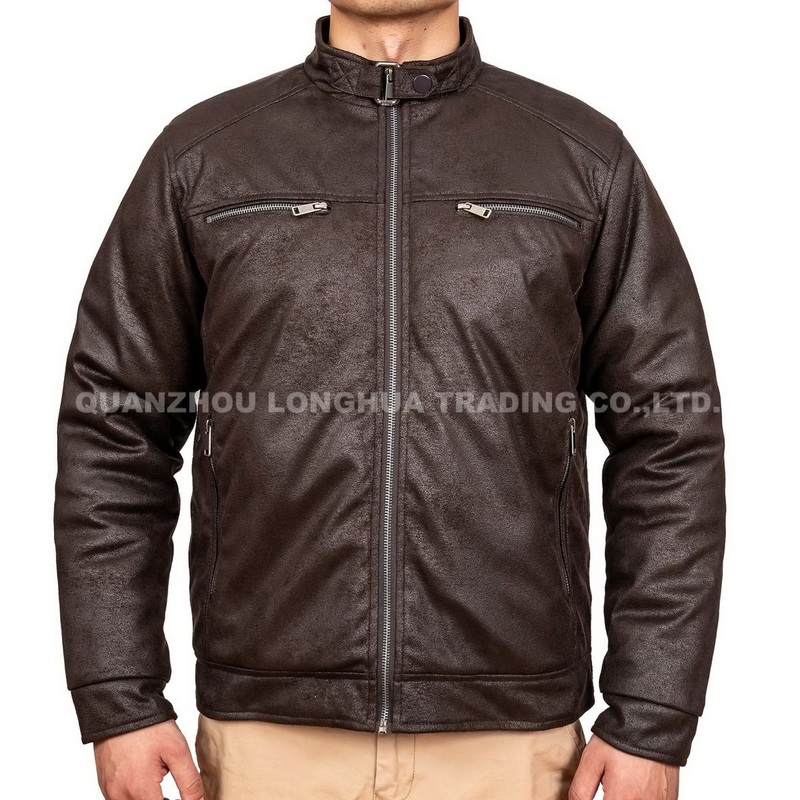 Men Boys PU Jacket Fashion Brown Apparel Leather Clothings Winter Coat – Apparel and Leather Jacket price