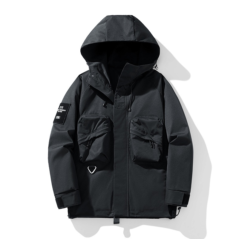 Mountaineering Solid Color Breathable Comfortable Men Hooded Outdoor Jacket – Men Hooded Outdoor Jacket and Mountaineering Solid Color Clothing price