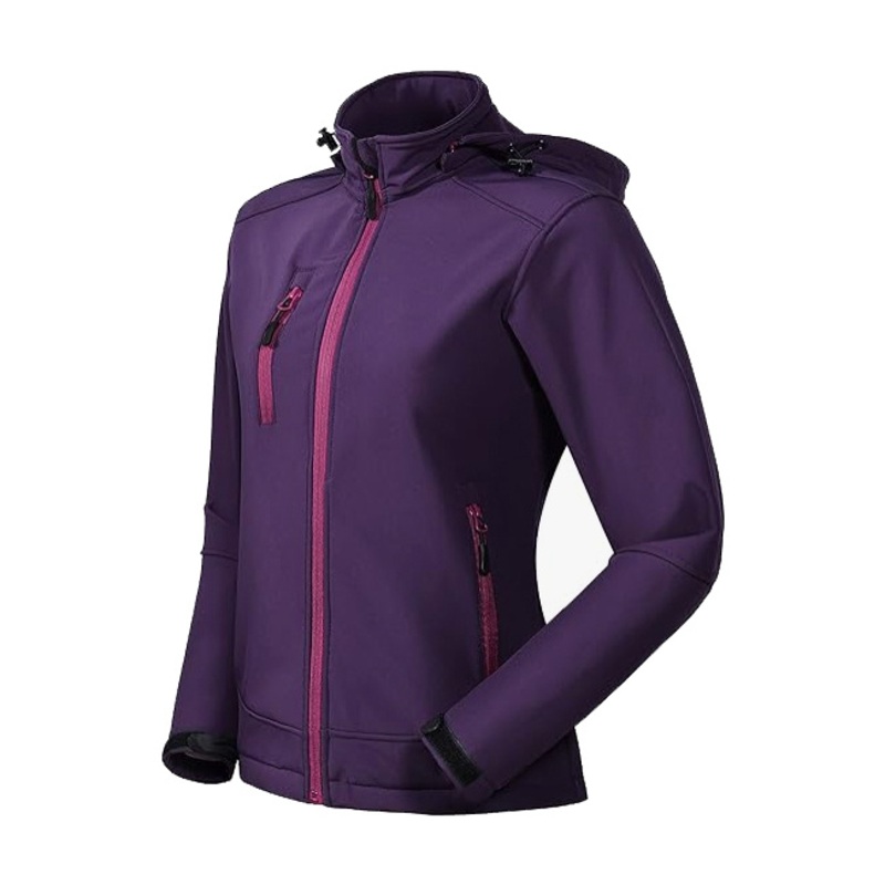 New Style Custom Design Winter Workwear Womens Uniform Windproof Waterproof Fleece Lined Zip up Softshell Jacket – Outdoor Jackets Women and Womens Windbreaker Outdoor Jacket price