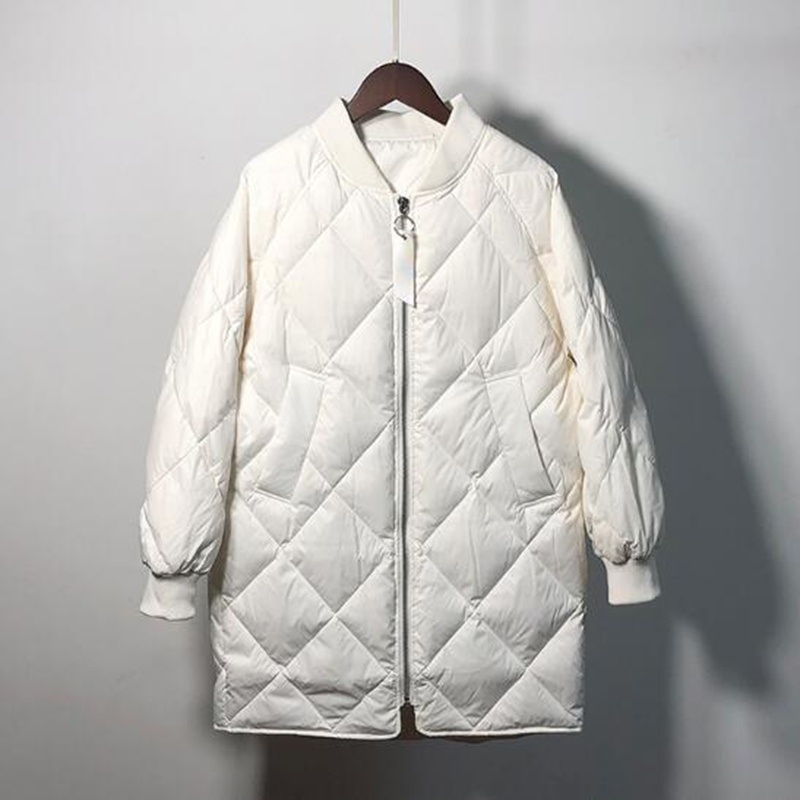 New Winter Long Women Down Jacket Ultra Light White Duck Down Coat Oversize – Warm and Winter price