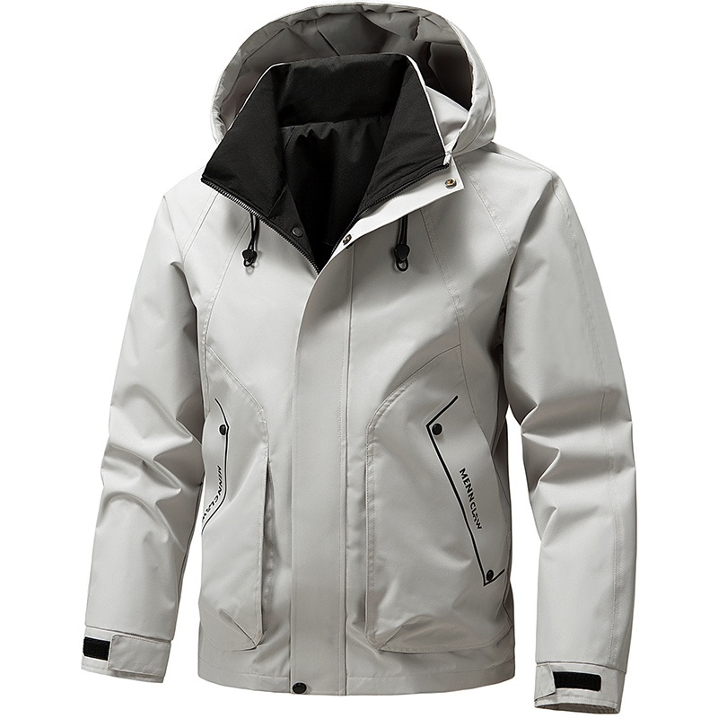 Oversize 5XL Fashion Casual Style Waterproof Wind-Resistant Men Hooded Outdoor Jacket – Men Hooded Outdoor Jacket and Waterproof Wind-Resistant Outdoor Jacket price
