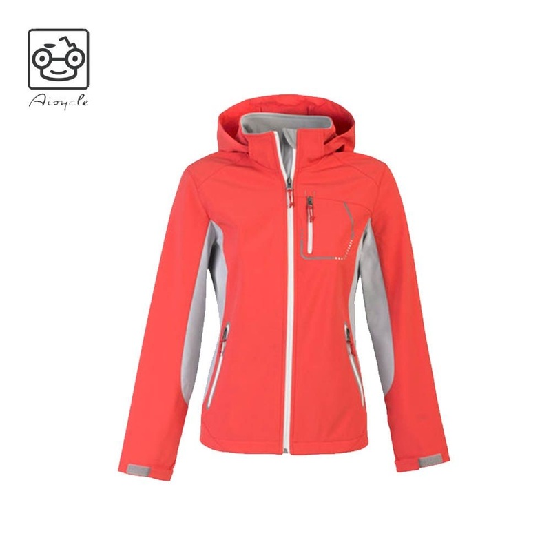 Plum Purple Stretch-Woven Cuffs Women Winter Softshell Jacket with Hood – Jacket and Softshell Jacket price