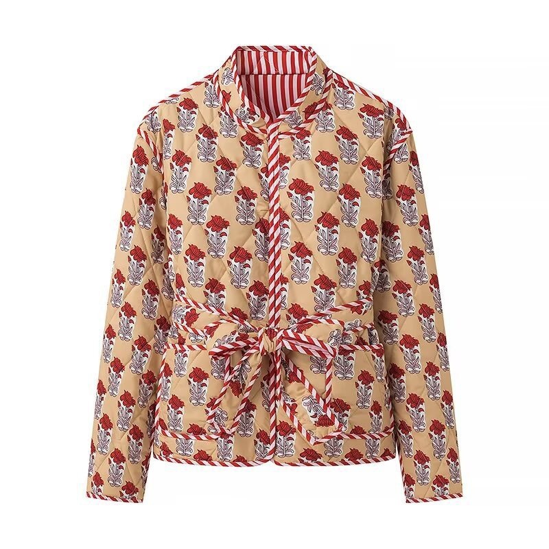 Reversible Modern Printed Jacket for Women with Warm Cotton Padding – Down Coat and Customized Coat price